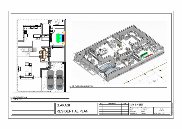 Residential 2D & 3D Floor Plan | PDF