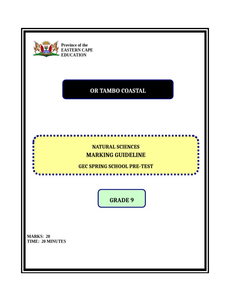 Ns Test Gec Pre-Test Memorandum | PDF