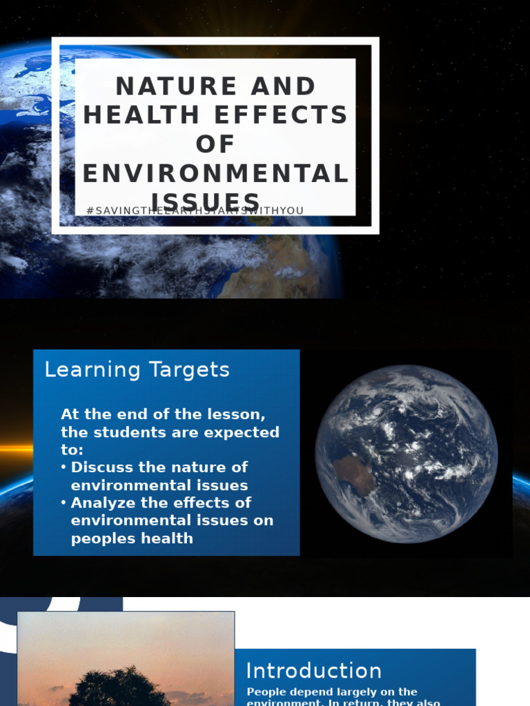 HL 9 L2 Nature and Health Effects of Environmental Issues | PDF ...