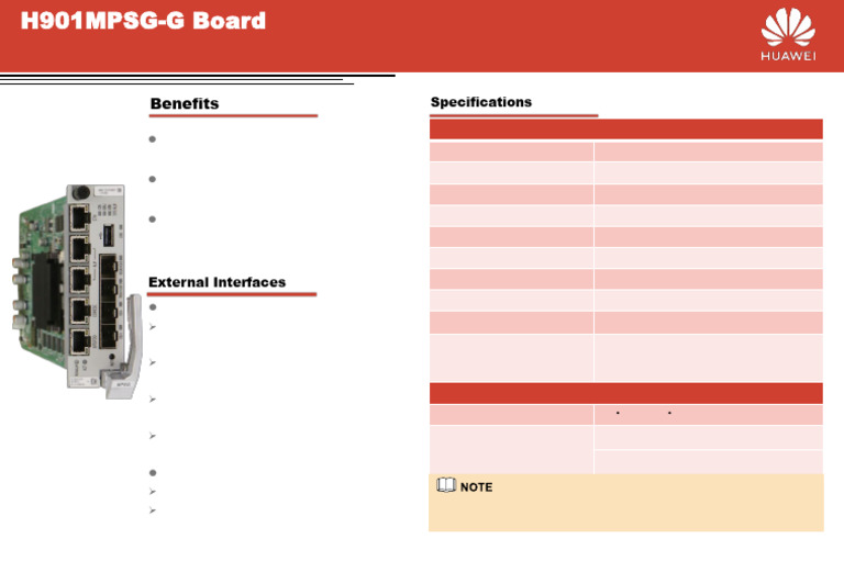 H901MPSG-G Board Specifications | PDF | I Pv6 | Networking Standards
