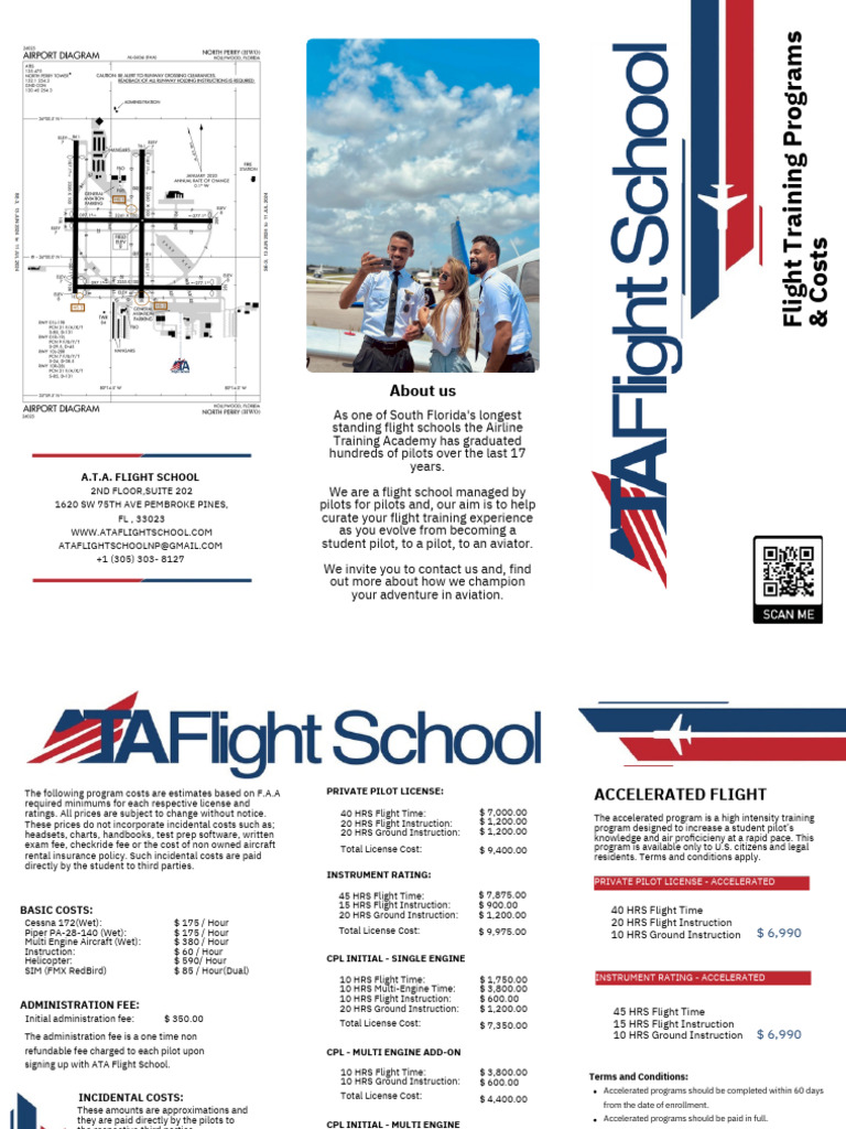 Flight Training Costs at ATA Flight School | PDF | Fee | Transport