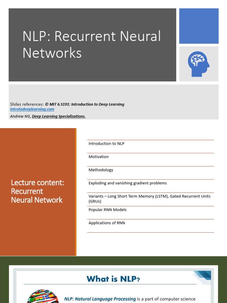 Understanding Recurrent Neural Networks | PDF | Computational ...