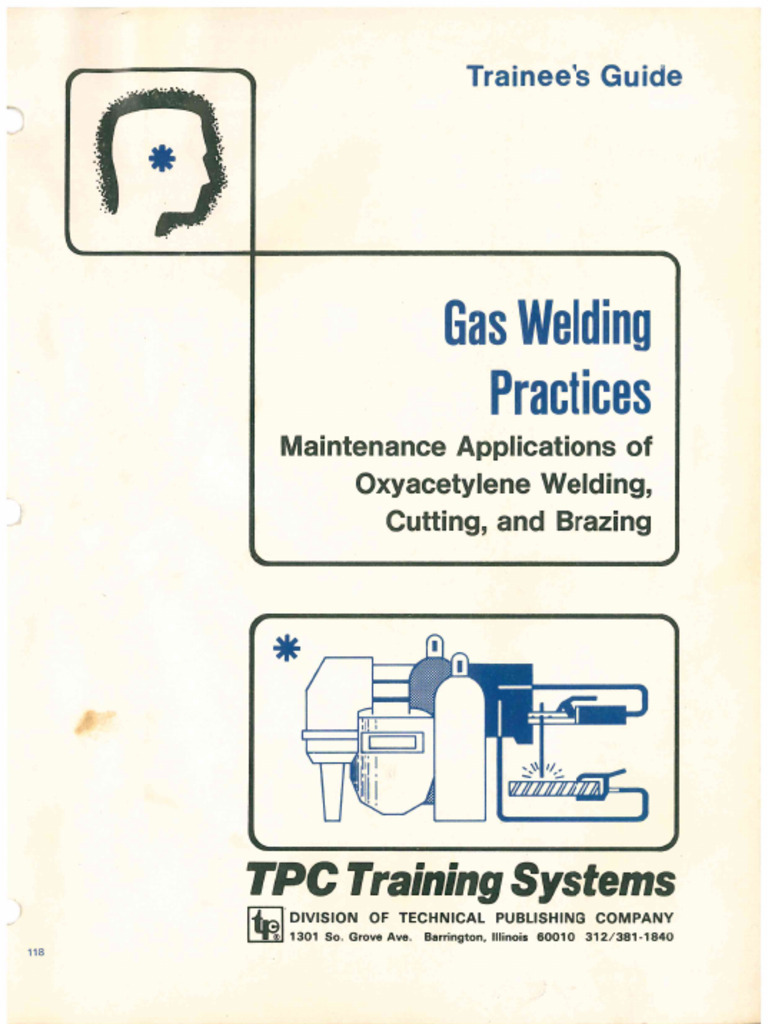 Gas Welding Practices Maintenance Applications Oxyacetylene Welding ...