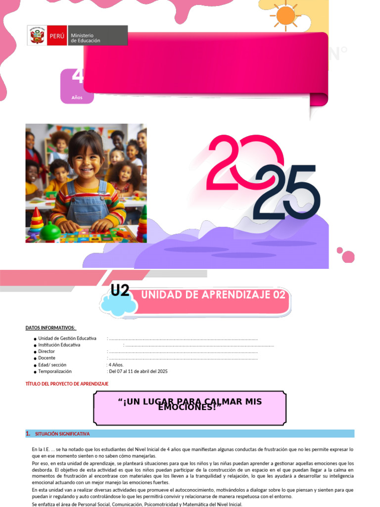 Gestión Emocional para Niños de 4 Años | PDF | Las emociones ...