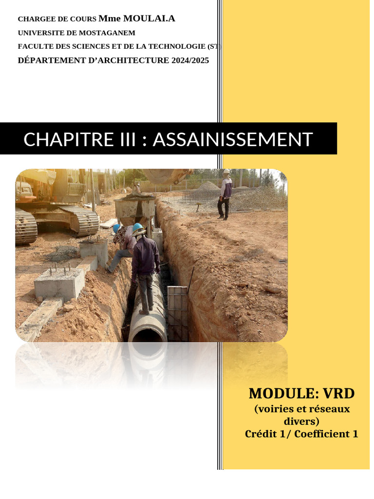 Assainissement : Systèmes et Équipements | PDF | Assainissement | Eaux ...