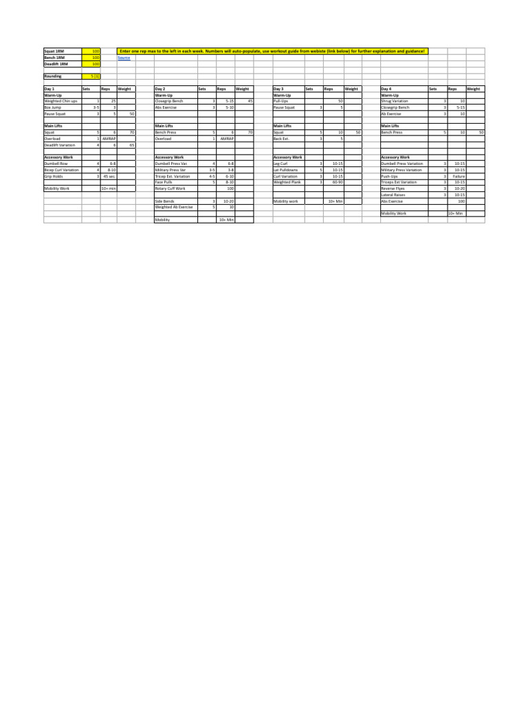 Powerlifting Workout Program Guide | PDF | Weight | Physical Fitness
