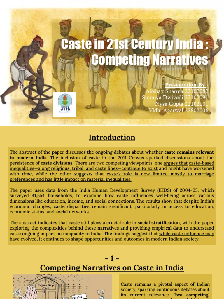 Caste in 21st Century India - Competing Narratives | PDF | Caste ...