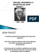 La Teoria Del Desarrollo Cognocitivo de Jean Piaget