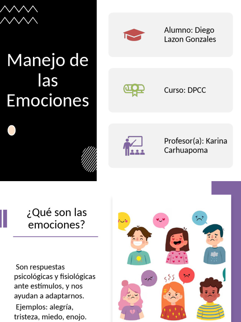 Manejo y Regulación de Emociones | PDF | Las emociones ...