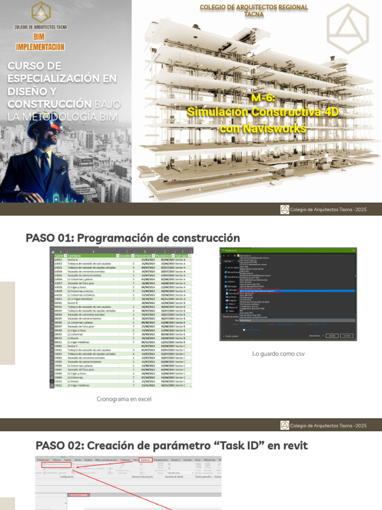 Simulación 4D en Navisworks para BIM | PDF | Autodesk Revit | Software ...