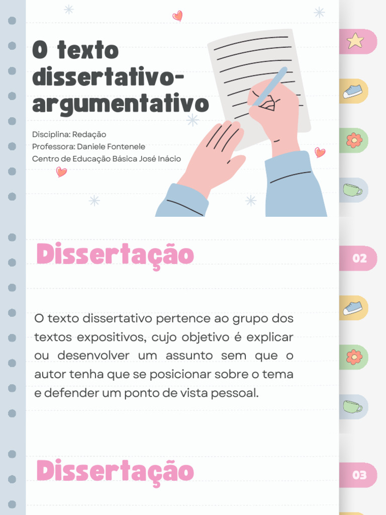 Estrutura da Dissertação Argumentativa | PDF