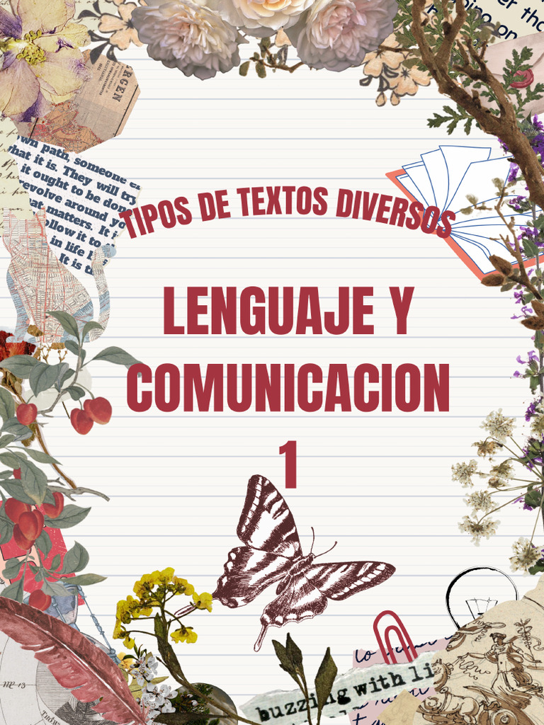 Hoja A4 de Portada de Proyecto de Español Recortes PDF | PDF