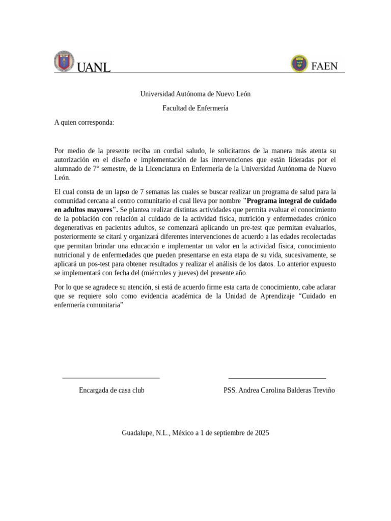 Programa de Salud para Adultos Mayores | PDF