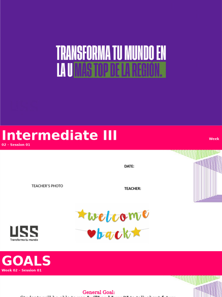 Intermediate 1 - Week 2 | PDF