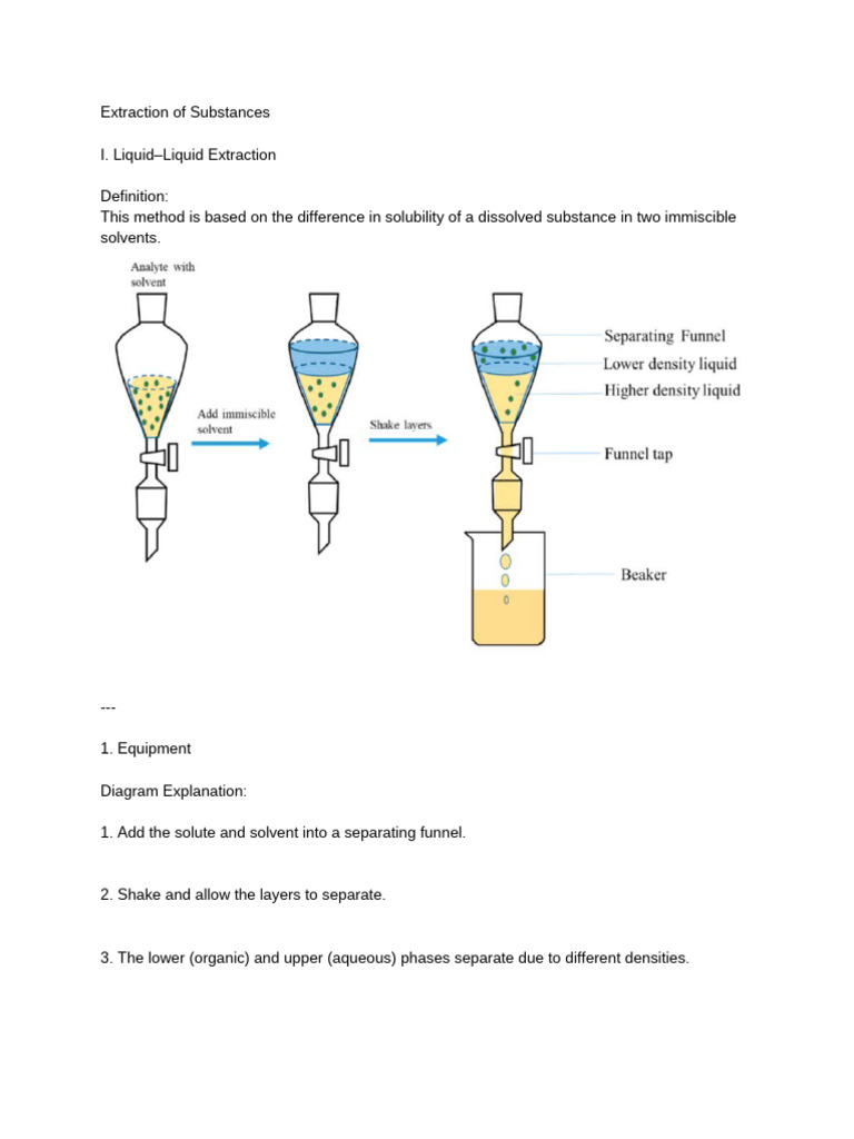 Liquid-Liquid Extraction and Distillation Guide | PDF