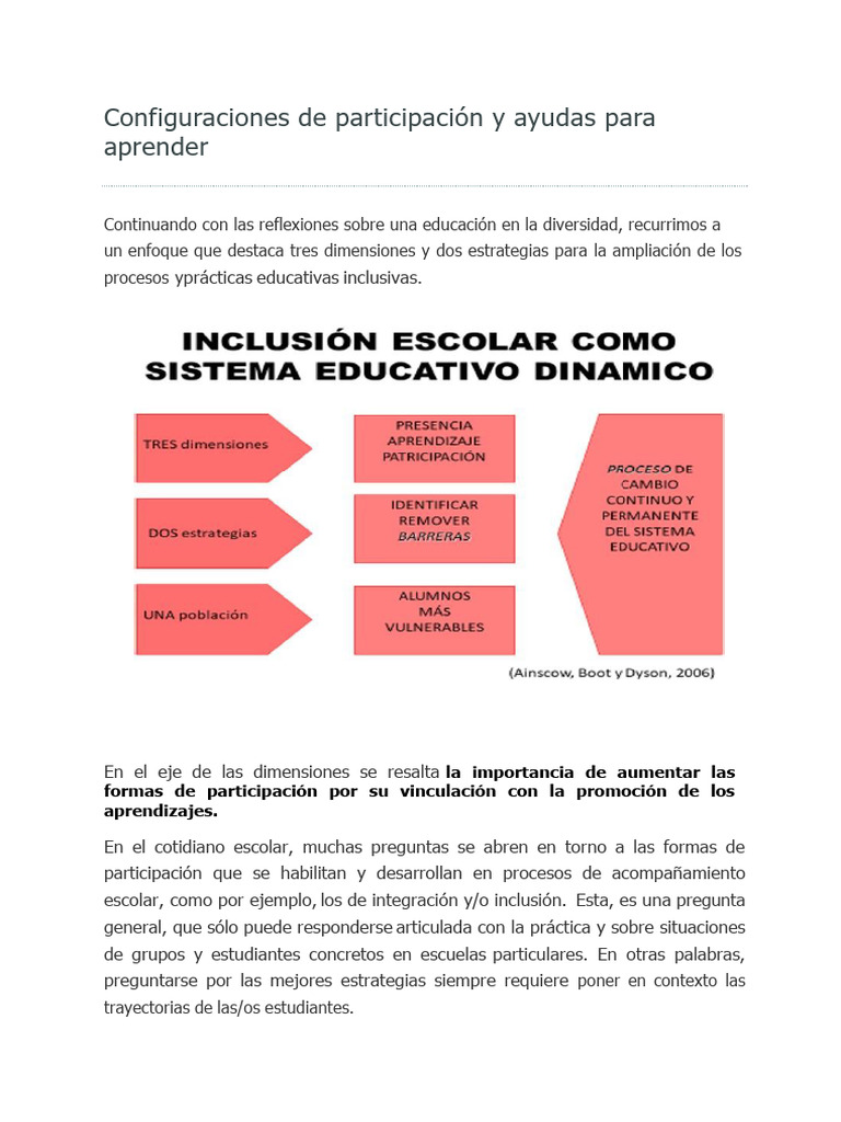 Estrategias para Aulas Inclusivas | PDF | Inclusión (Educación ...