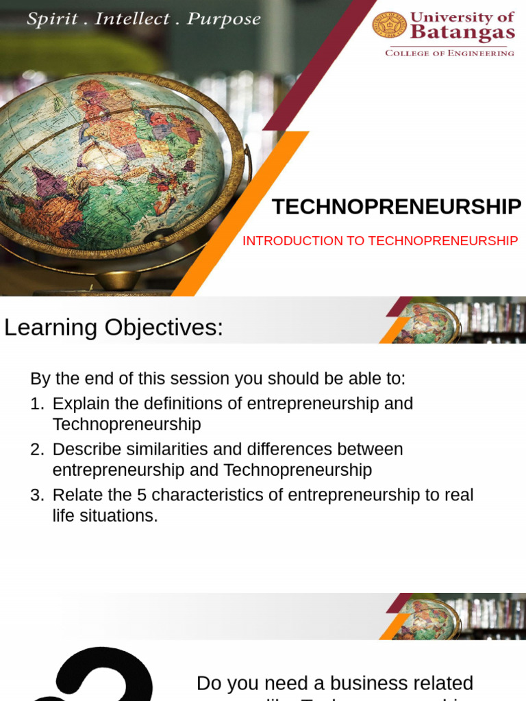 Session 1 Introduction | PDF | Entrepreneurship | Innovation