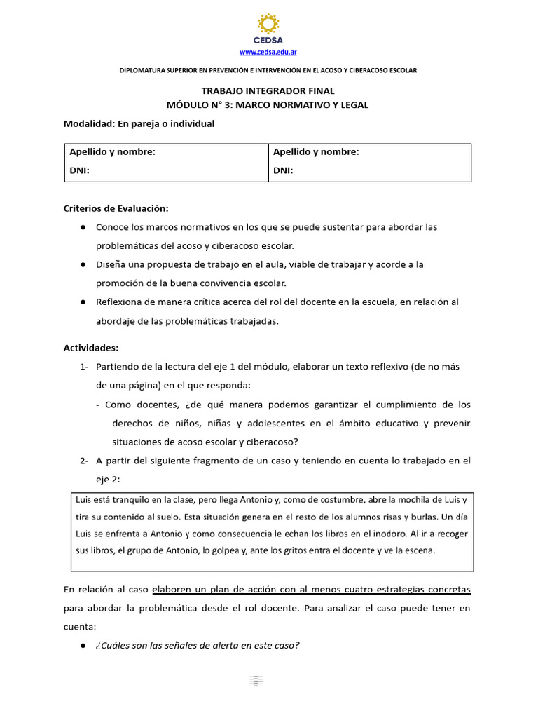 Prevención del Acoso Escolar y Ciberacoso | PDF | Acoso cibernético ...