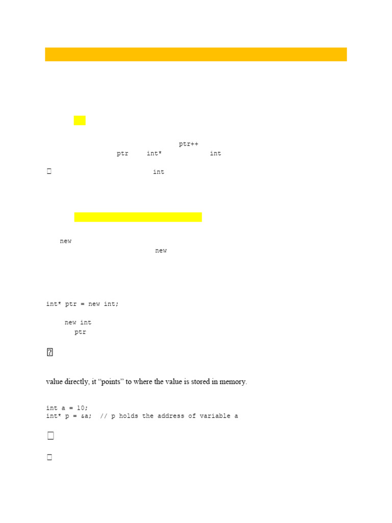 Understanding Pointers and Constructors in C++ | PDF | Object Oriented ...