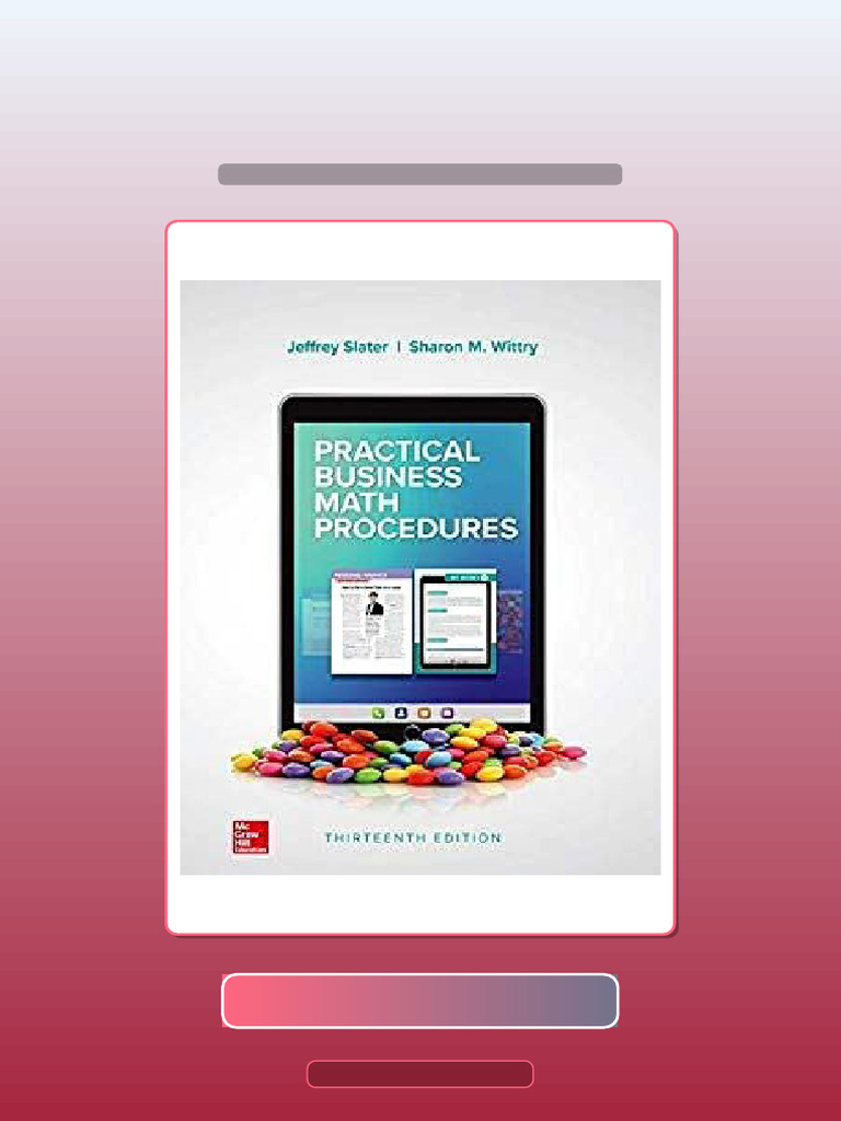 Practical Business Math Procedures 13th Edition by Jeffrey Slater Ebook ...