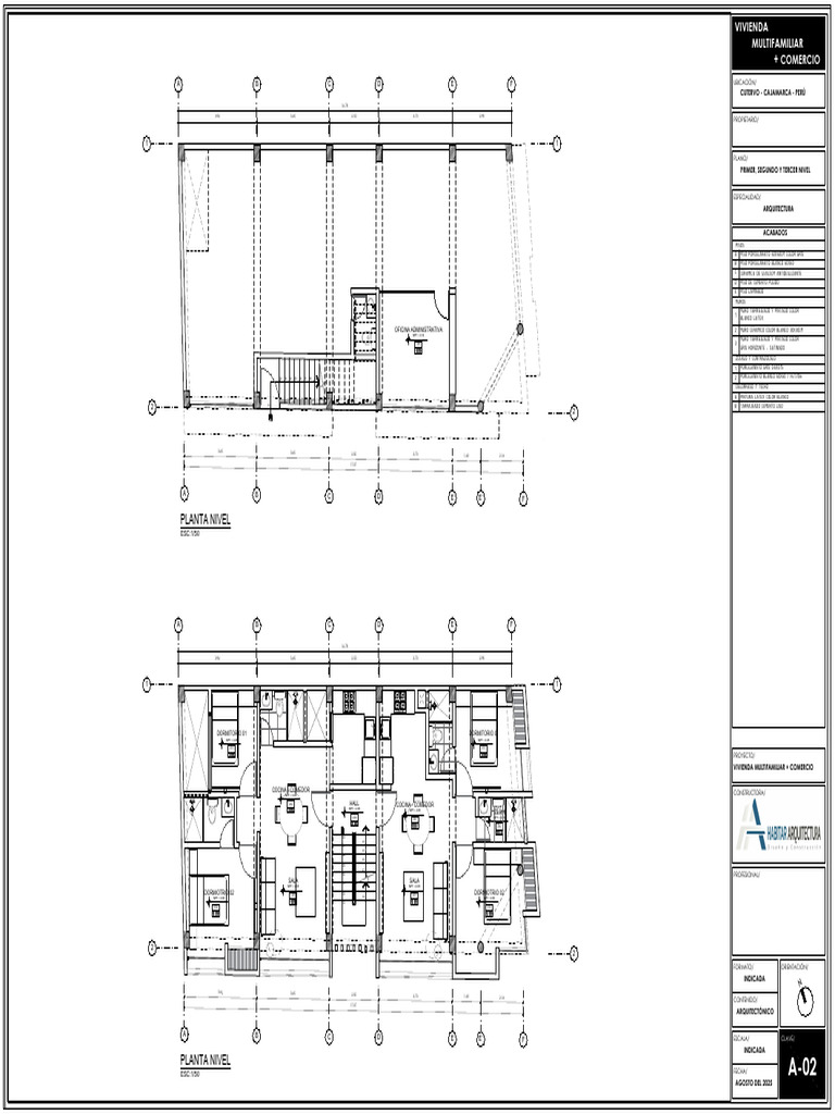 Planos de Vivienda Multifamiliar | PDF