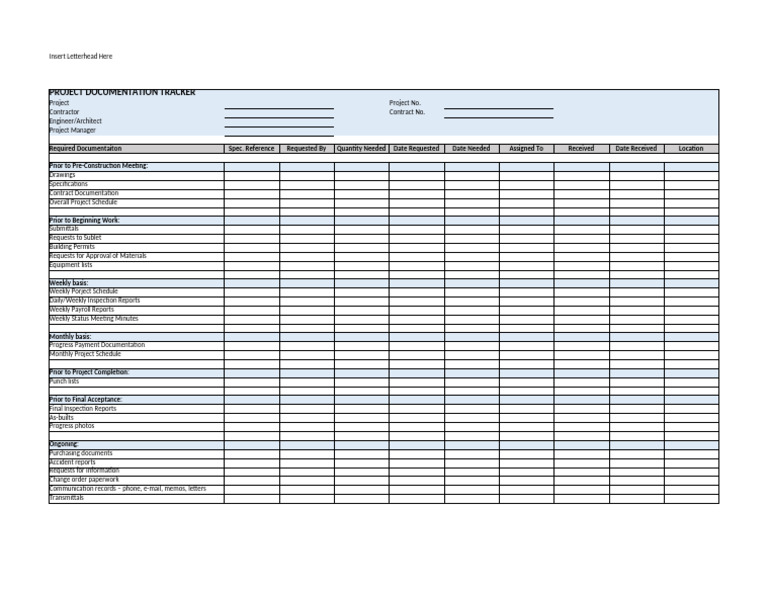 6 - Project Documention Tracker | PDF
