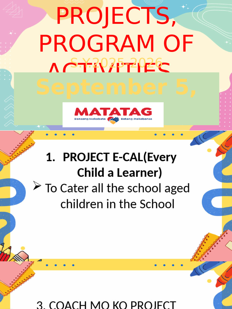 Project, Activities 2025 | PDF