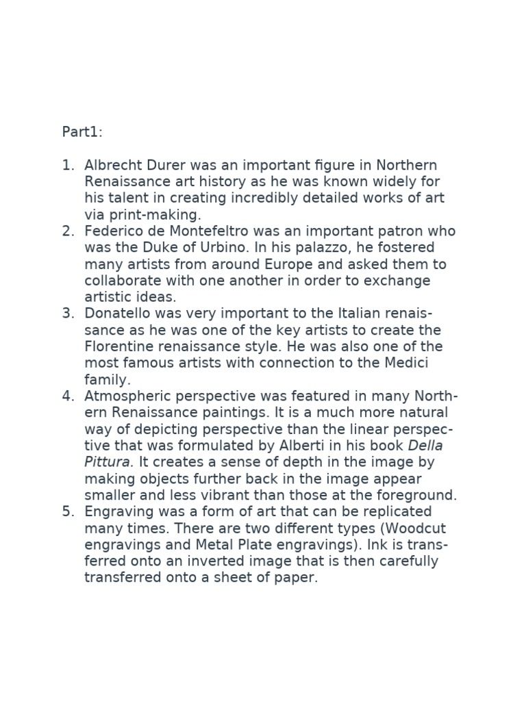 Northern Renaissance Art Analysis | PDF | Perspective (Graphical ...