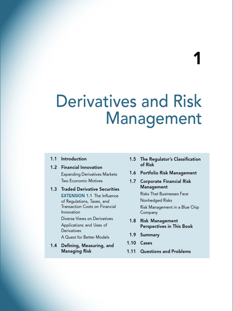 Understanding Derivatives and Risk Management | PDF | Derivative ...