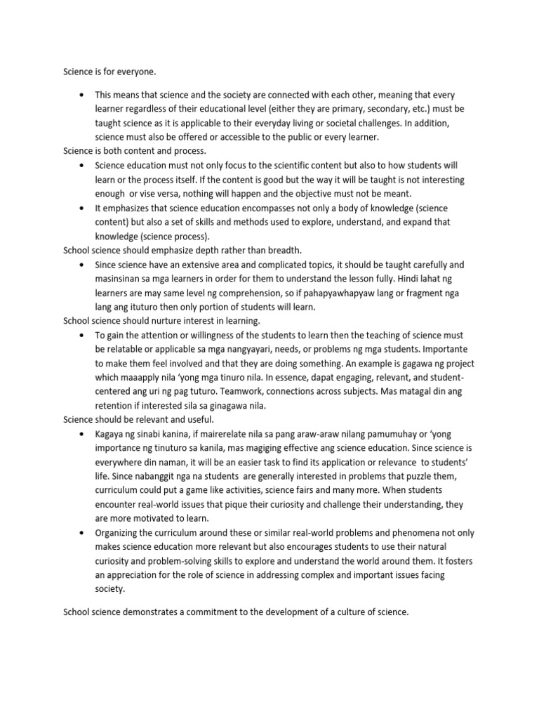 Sts Reporting Guide2 PDF | PDF | Science | Learning