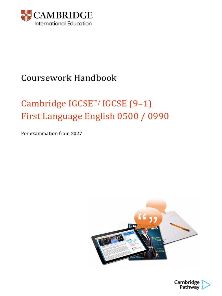 Cambridge IGCSE English Coursework Guide | PDF | Plagiarism | Narrative