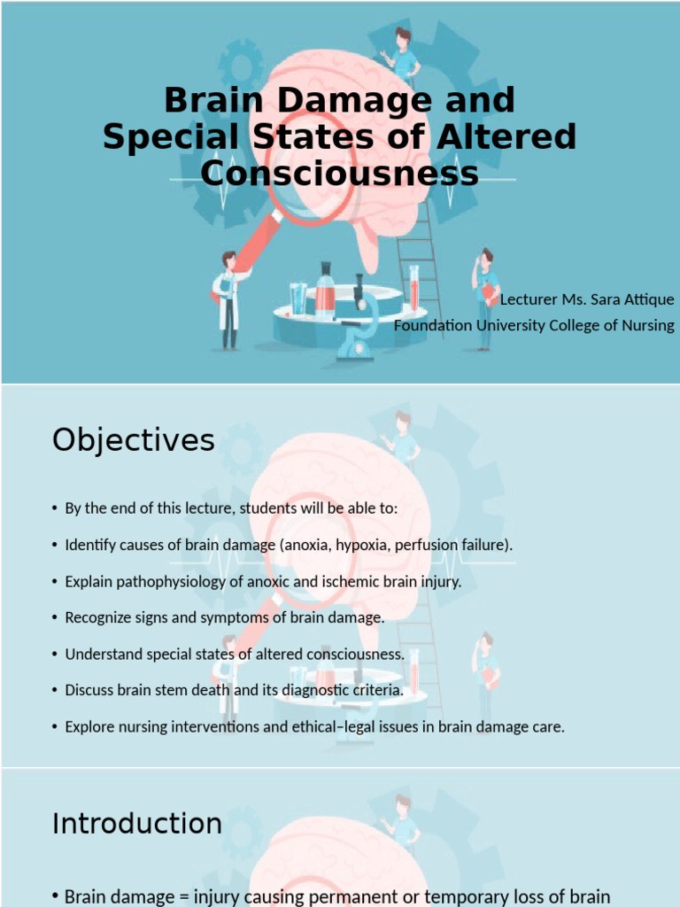 Understanding Brain Damage and Care | PDF | Ischemia | Neuron
