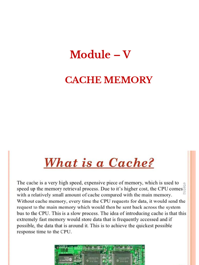 Cache Memory Mapping Techniques | PDF