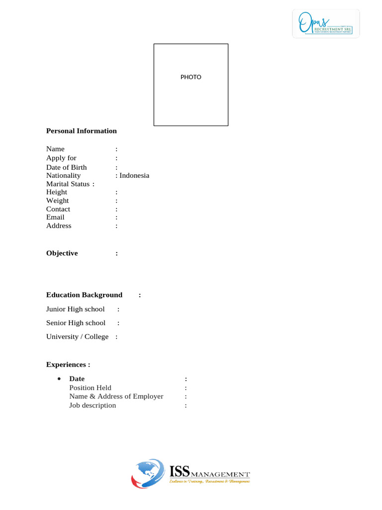 Format CV - Bulgaria - Igc | PDF