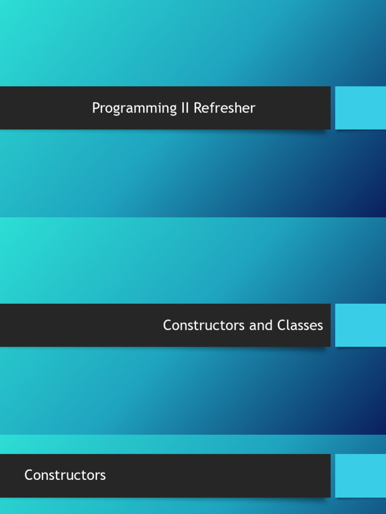 Java Constructors and Classes Overview | PDF | Method (Computer ...