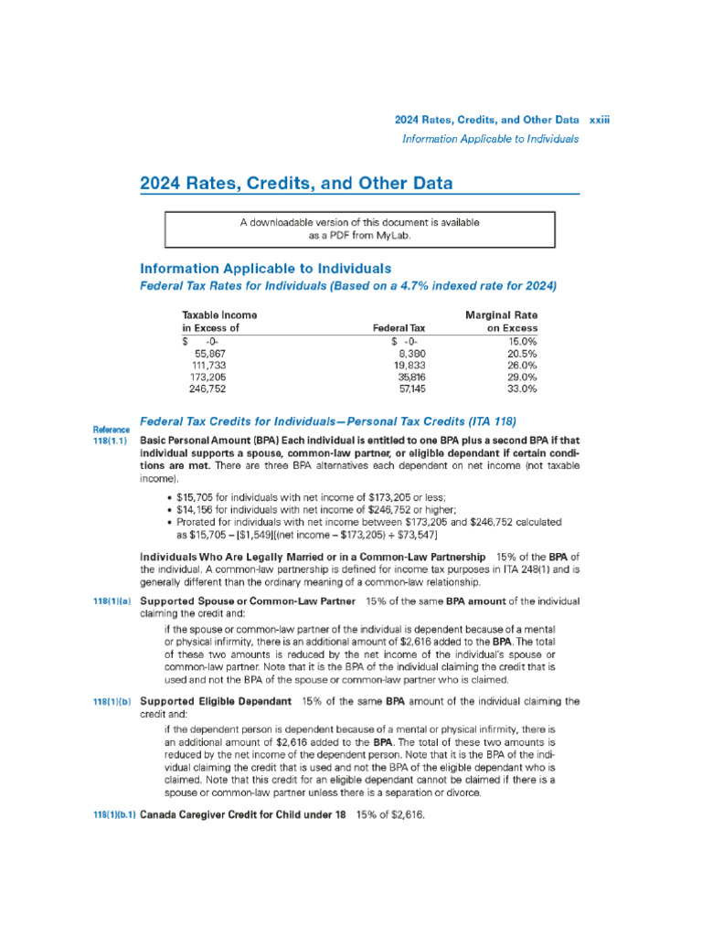 Tax Rates - MOS 3362 - Fall 2024 | PDF