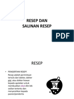 Resep Dan Salinan Resep