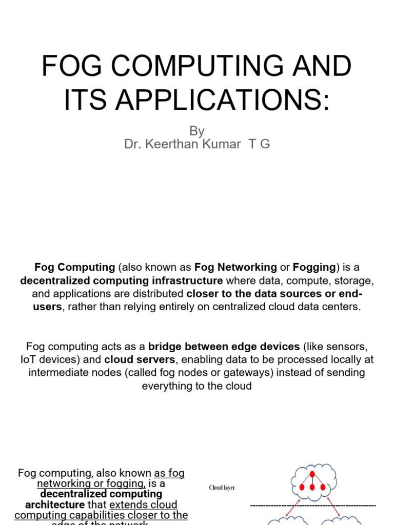Understanding Fog Computing Architecture | PDF | Internet Of Things ...