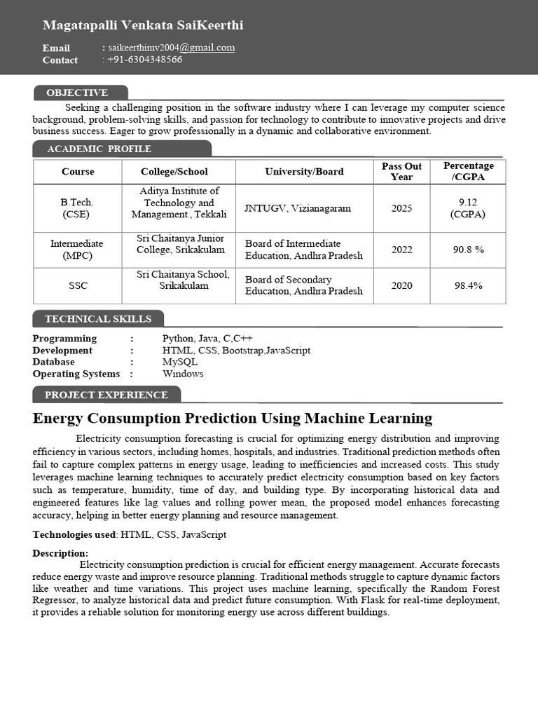 Software Engineer Profile & Skills | PDF | Forecasting | Machine Learning