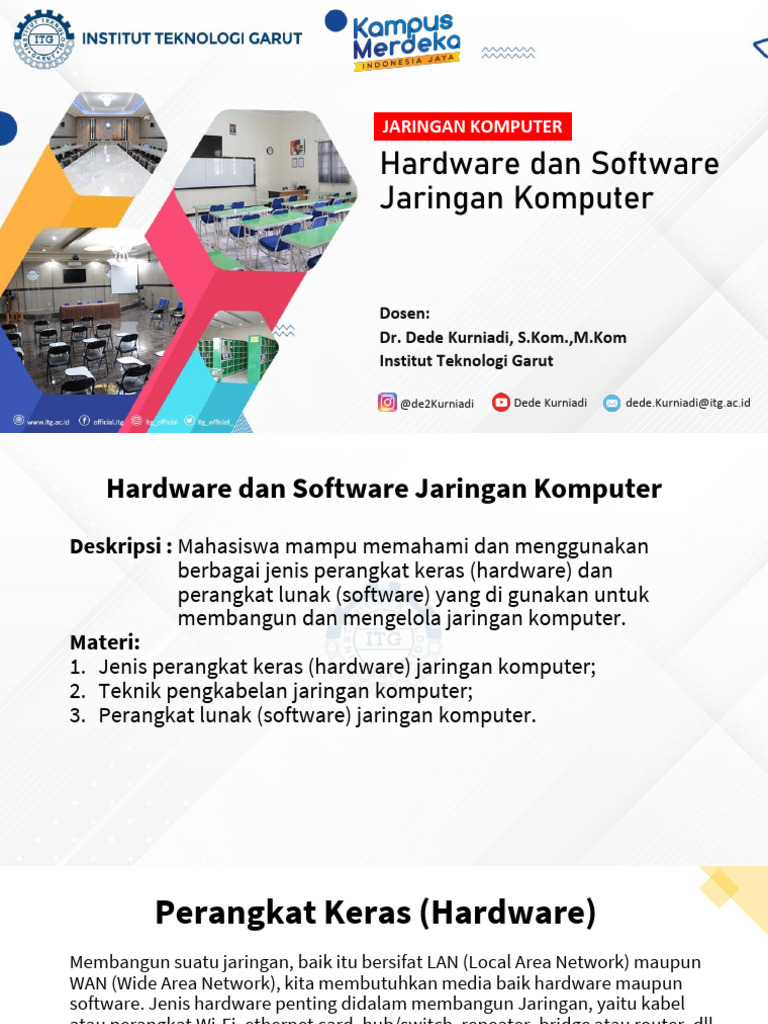 Hardware dan Software Jaringan Komputer | PDF