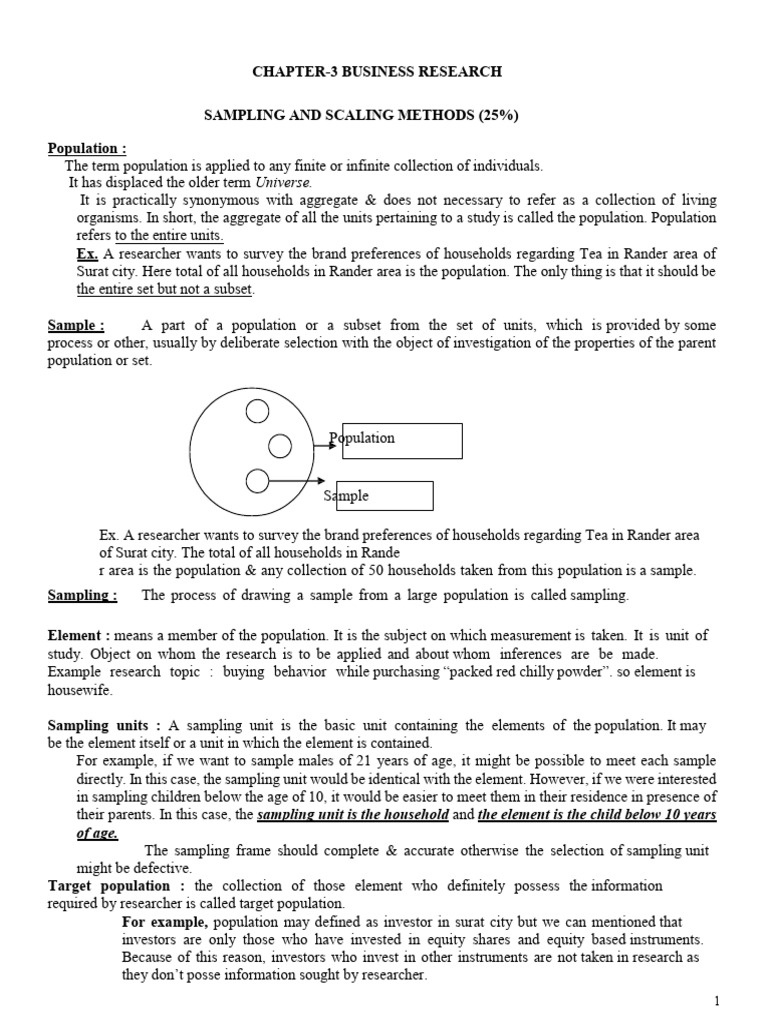 Business Research: Sampling Methods Explained | PDF | Sampling ...