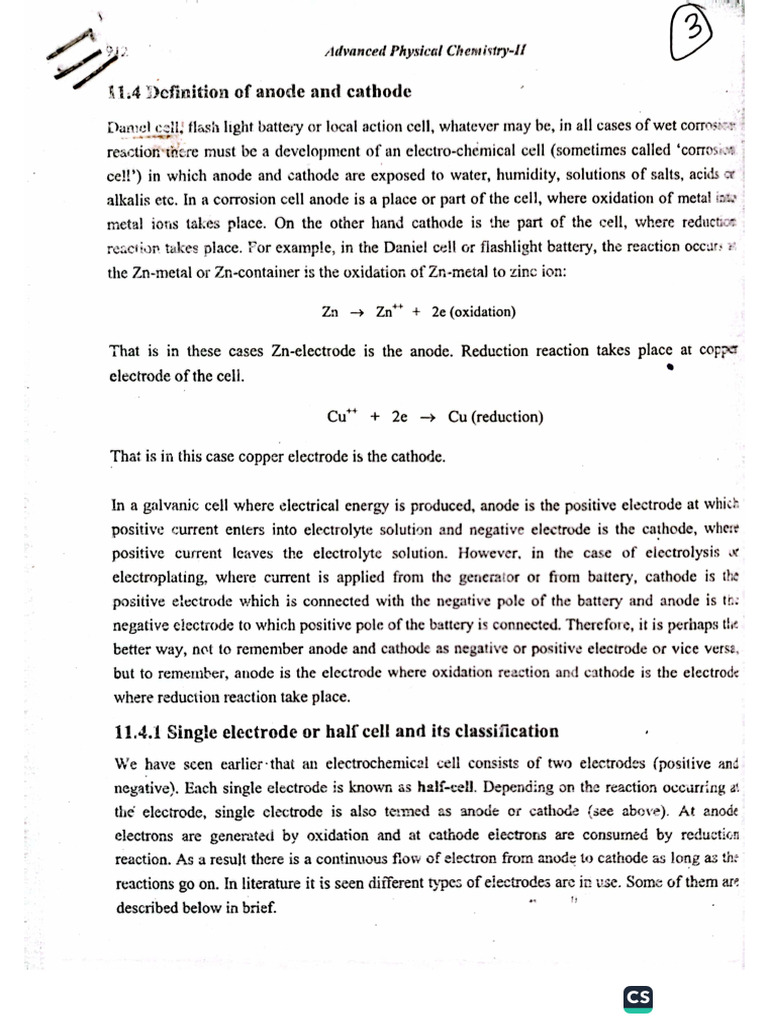 Electro Chemistry 3 | PDF