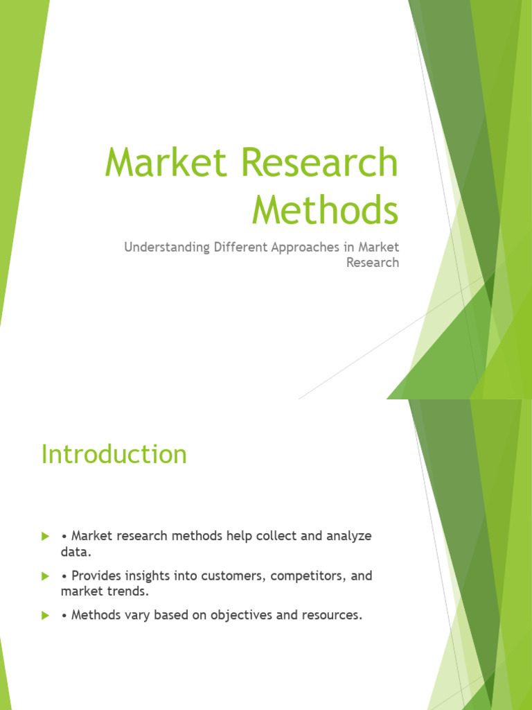 Market Research Methods Overview | PDF | Marketing Research | Focus Group