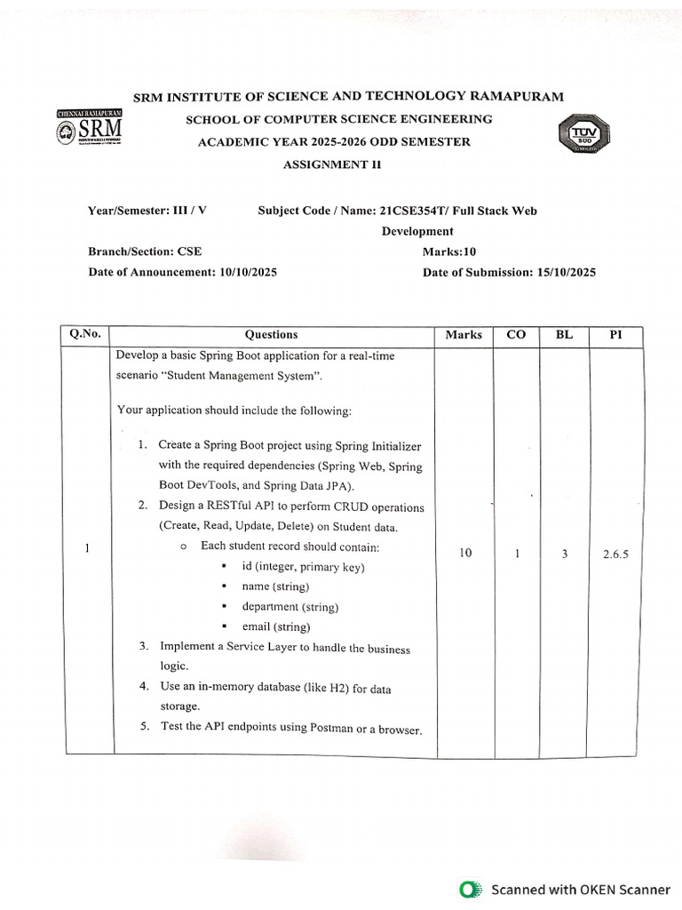 FSWD Assignment 2. | PDF