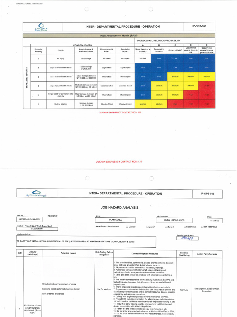 Attachment #7 - Job Hazard Analysis | PDF