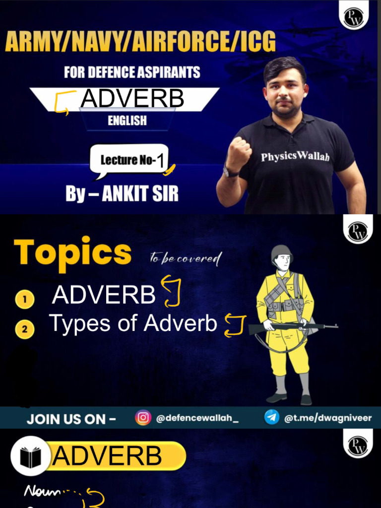 Adverb 01 - Class Notes | PDF