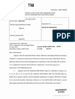 Fifty-Six Hope Road Music Ltd. v. Samtani (Jamaica) Ltd. (T.T.A.B. Apr. 23, 2012) (Notice of Opposition To Attempted Registration of 'ONE LOVE' For Jewelry)