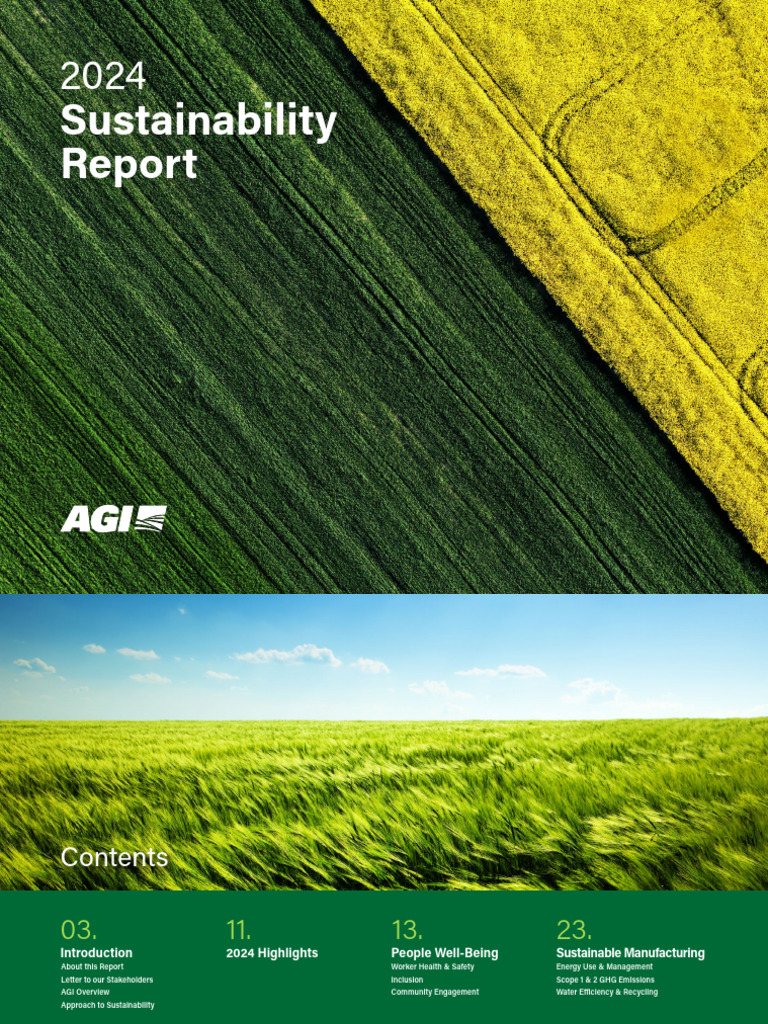 AGI 2024 Sustainability Report FINAL WEB PDF 1753773104 | PDF | Food ...