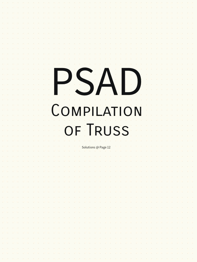 Truss | PDF