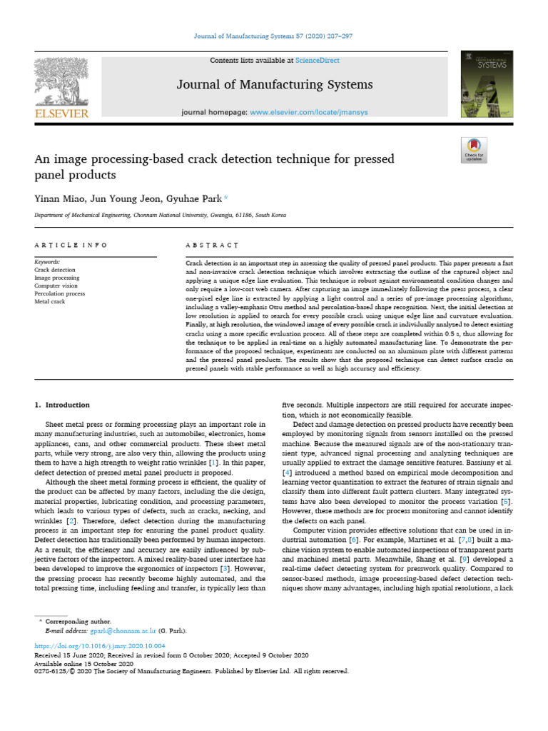 Image Processing for Crack Detection | PDF | Image Resolution | Image ...
